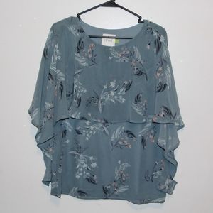 Blue Dressy Top